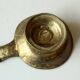 Handmade brutalist heavy brass candle stick - Vintage