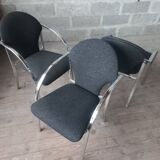 3 fauteuils, chauffeuses années 90
