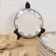 Checkerboard dessert plate - Creil and Montereau