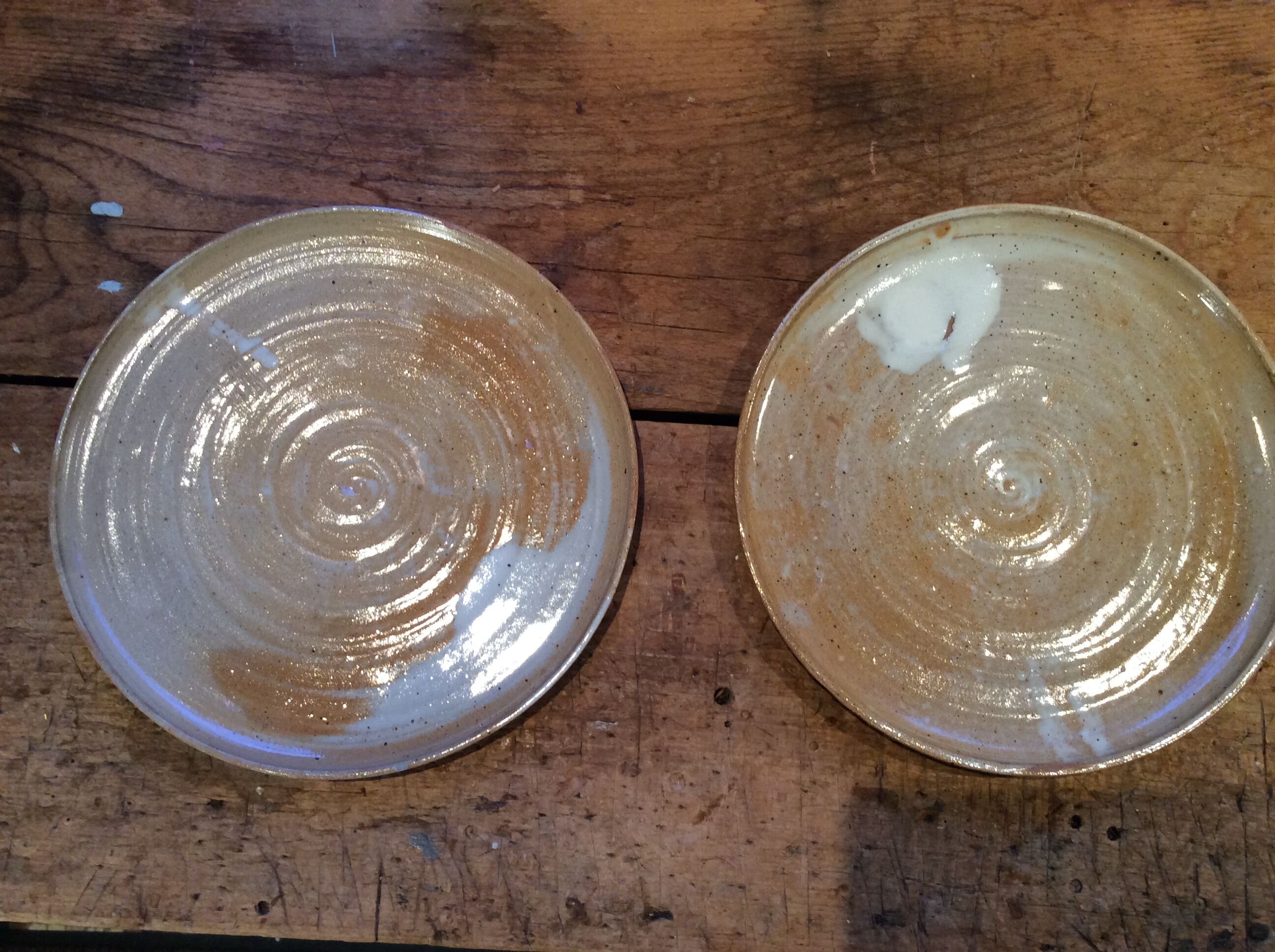 Vintage stoneware plates