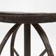 Industrial Black Metal Stool with Frame, France 1920s