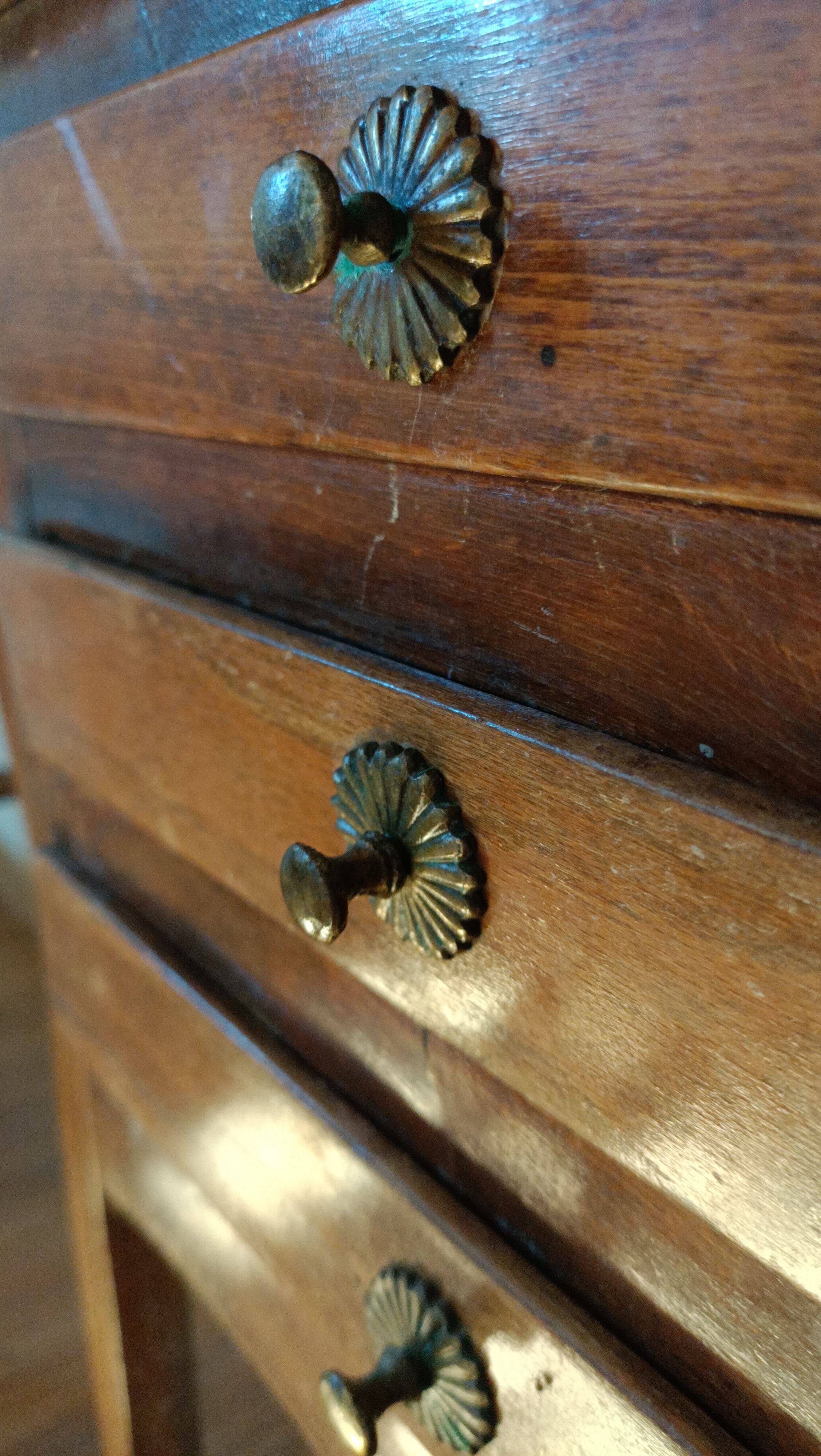 Bedside table with secret drawer
