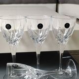 Set of 4 large red wine glasses/Royal Doulton Elegance. Made from high quality lead crystal. High 21 cm. New with box