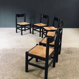Mid-Century Modern Carimate Dining Chairs, Italy, 1970s, Set of 6