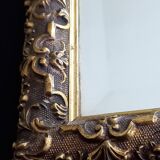 Golden Wood Type Mirror With Berain Decoration