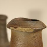 Lot de trois bouteilles anciennes en gres normand