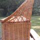 Banc coffre d' enfant en osier