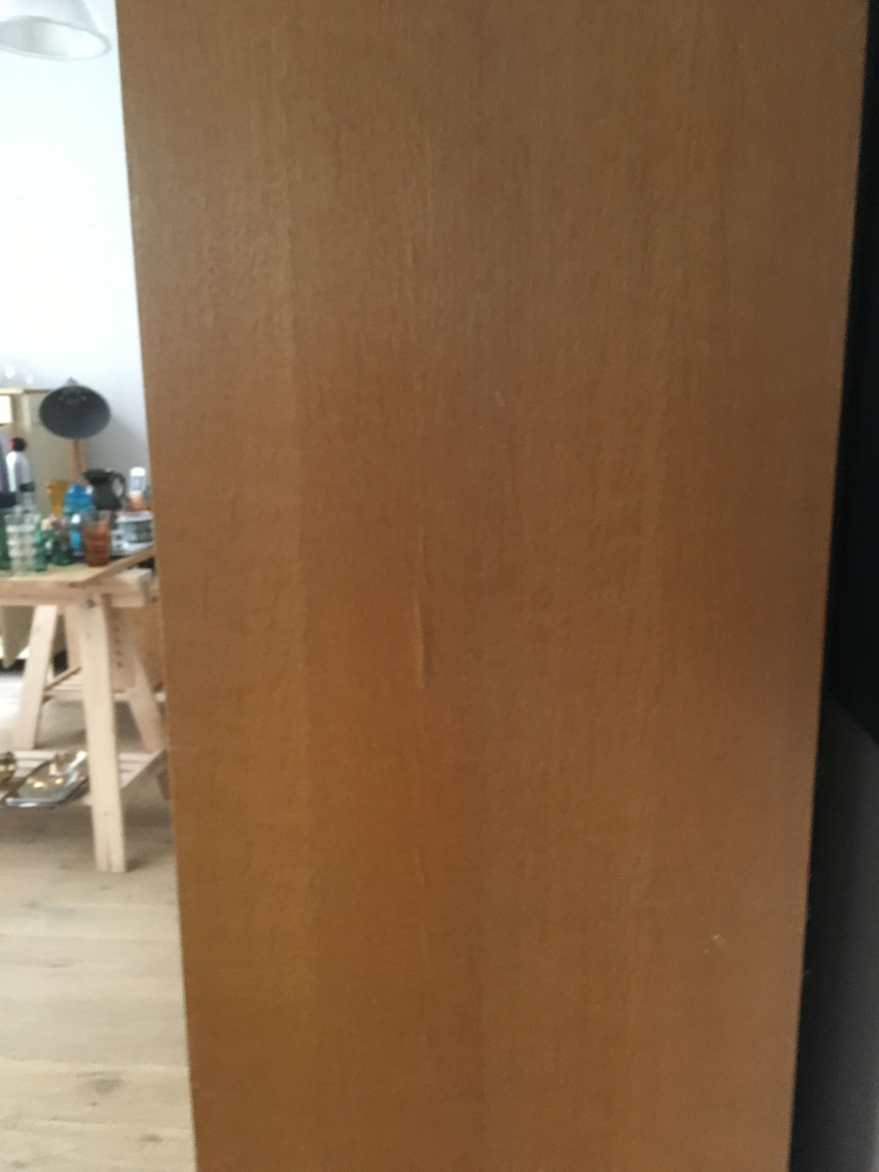 Bookcase with compass feet