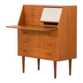 Danish teak secretaire with hidden vanity, 1960s