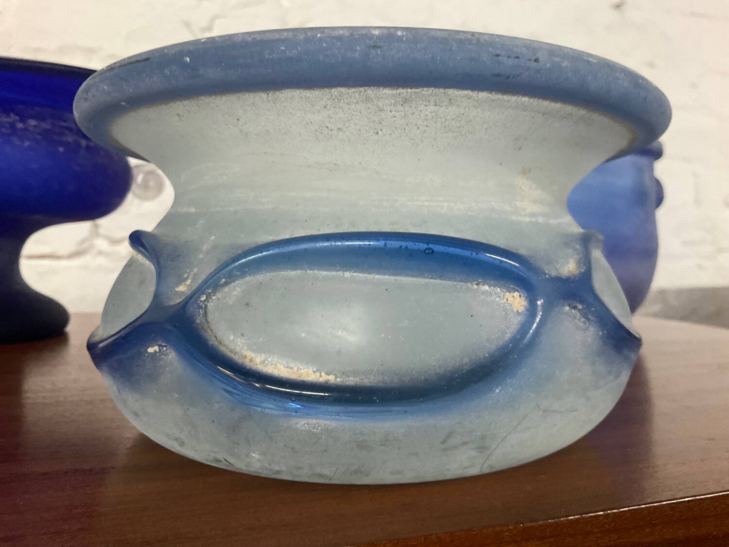 Trio of Murano “Scavo” plant pots from the 60s and 70s