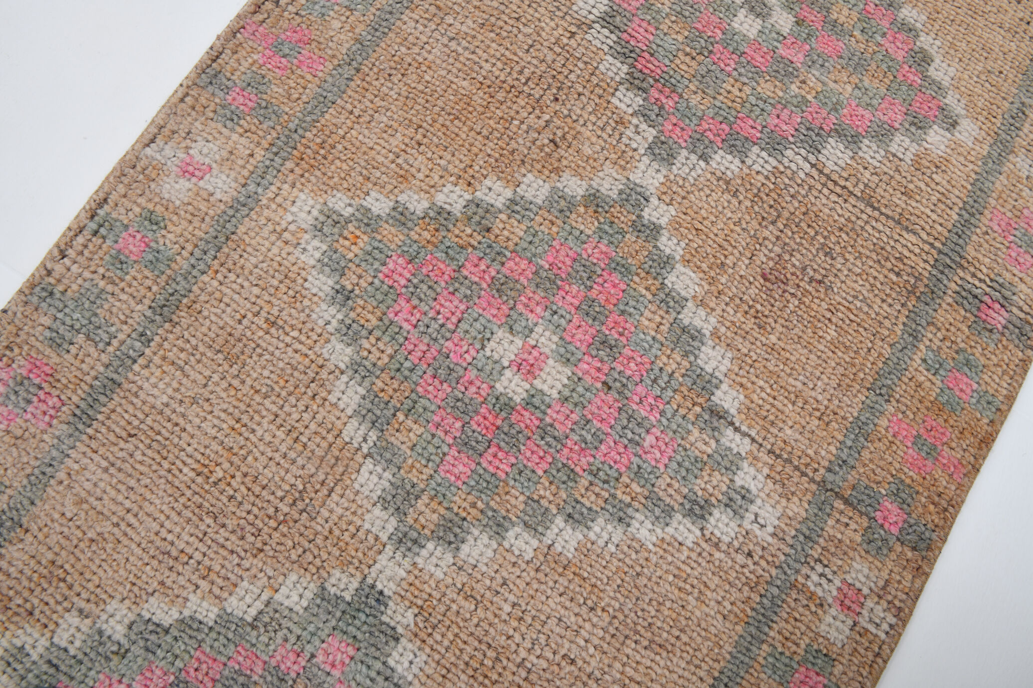 3x12 vintage oriental runner rug, 86x351cm