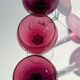 Six crystal wine glasses Val Saint Lambert model Saumur.