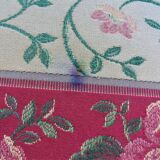 Lot 2 poufs Upholsterers in solid walnut