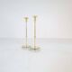 Set of 4 mid-century candle holders Ystad Metall, Sweden, 1950s