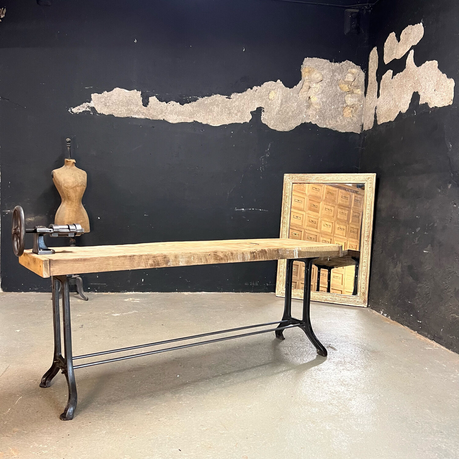 Old Establishment with cast iron stand