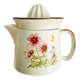 Presse agrumes vintage grès moucheté fleuri