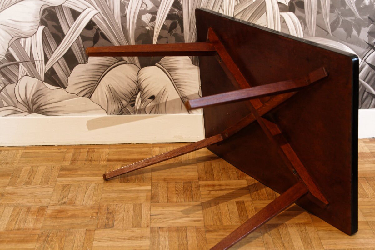 Formica coffee table, compass legs