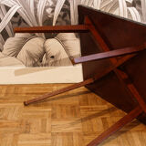 Formica coffee table, compass legs
