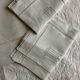Set drap et taies trousseau de réserve en toile de lin jours Venise