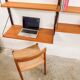 Meuble mural modulaire Royal System avec bureau de Poul Cadovius