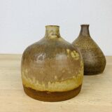 Pair of vintage stoneware vases
