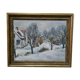 Albert krüger (1885-1965), scandinavian painting, 1930s , framed