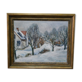 Albert Krüger (1885-1965), peinture scandinave, années 1930, encadré