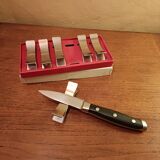 Six Letang and Rémy stainless steel knife holders