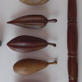 Exotic wood vintage fruit platter