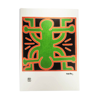 1990s Keith Haring Limited Edition Lithograph Numbered in Pencil (After)