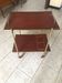 Vintage gold metal serving tray formica style