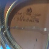 Old vintage wicker rattan mirror
