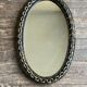 Mirror brutalist chain in beaten iron 1960 H55cm