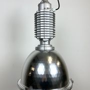 Industrial pendant lamp with glass cover by charles keller for zumtobel, 1990s