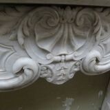 Louis XVI marble fireplace from the 19th century