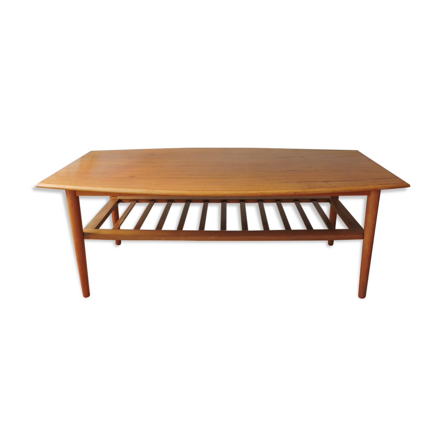 Low scandinavian teak table 60's