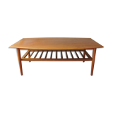 Low scandinavian teak table 60's