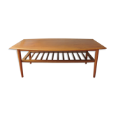 Low scandinavian teak table 60's