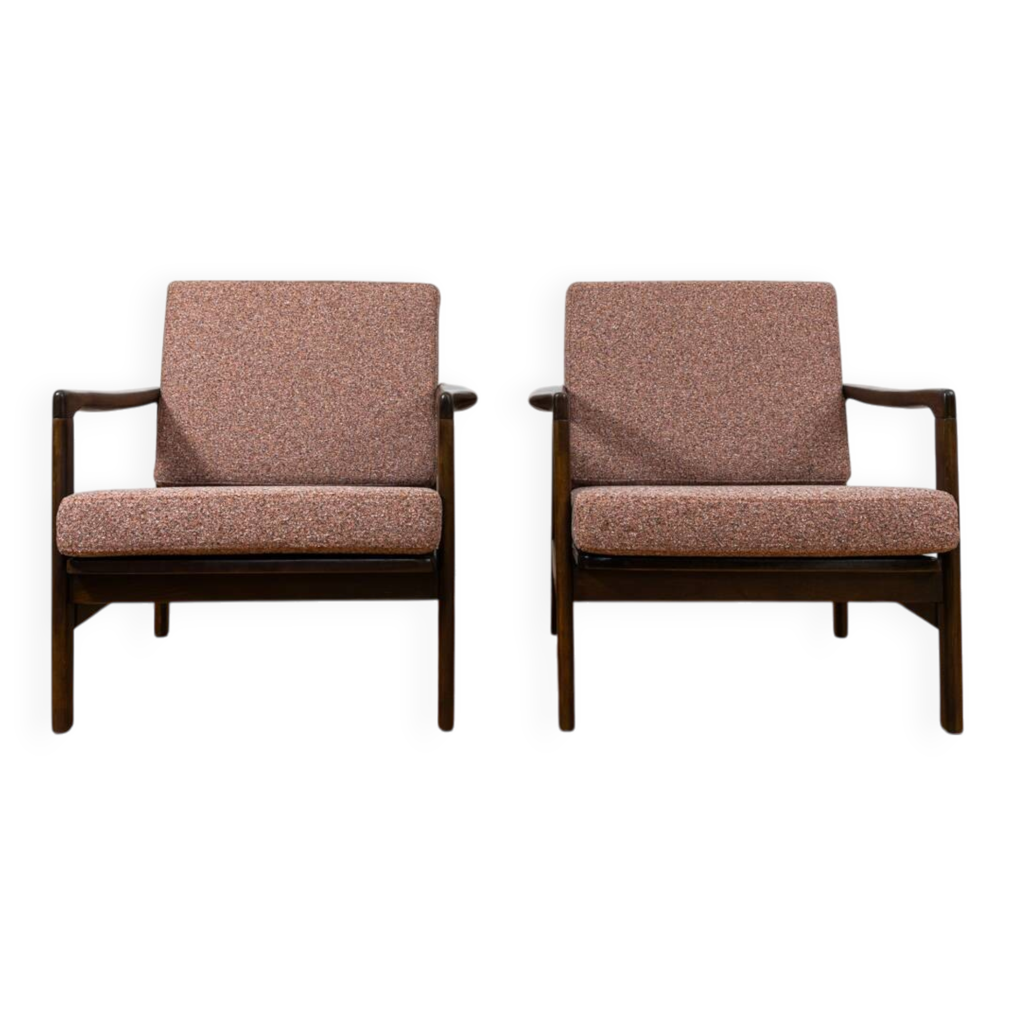 Pair Of Mid Century Armchairs B7522 By Zenon Bączyk, Poland, 1960's