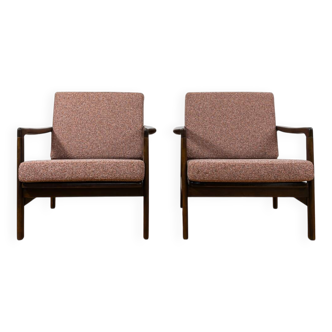 Paire de fauteuils du milieu du siècle B7522 par Zenon Bączyk, Pologne, années 1960