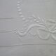 Drap en coton et lin brodé  1.86 x 2.60 m