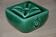 Green ceramic ashtray/trinket dish Proceram Provence
