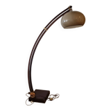 Wooden arc floor lamp