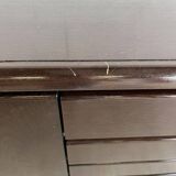 Minimalist vintage dark wood sideboard