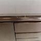 Minimalist vintage dark wood sideboard