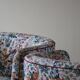 Set of curved Danish club chairs from the mid-century, Viggo Boesen style, 1940s.