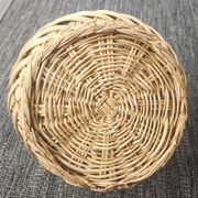 Large hand-woven wicker basket