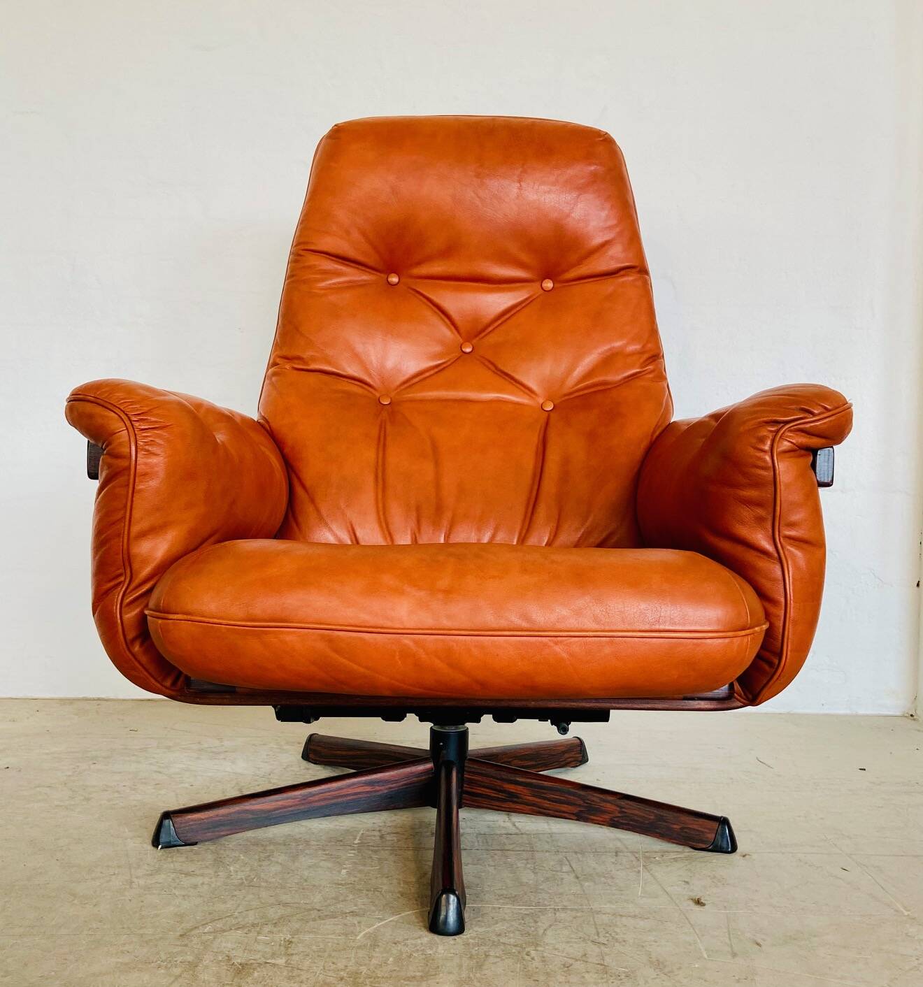 Vintage Danish mid-century Gote Mobler reclining lounge chair 1970s