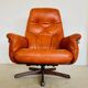 Vintage Danish mid-century Gote Mobler reclining lounge chair 1970s