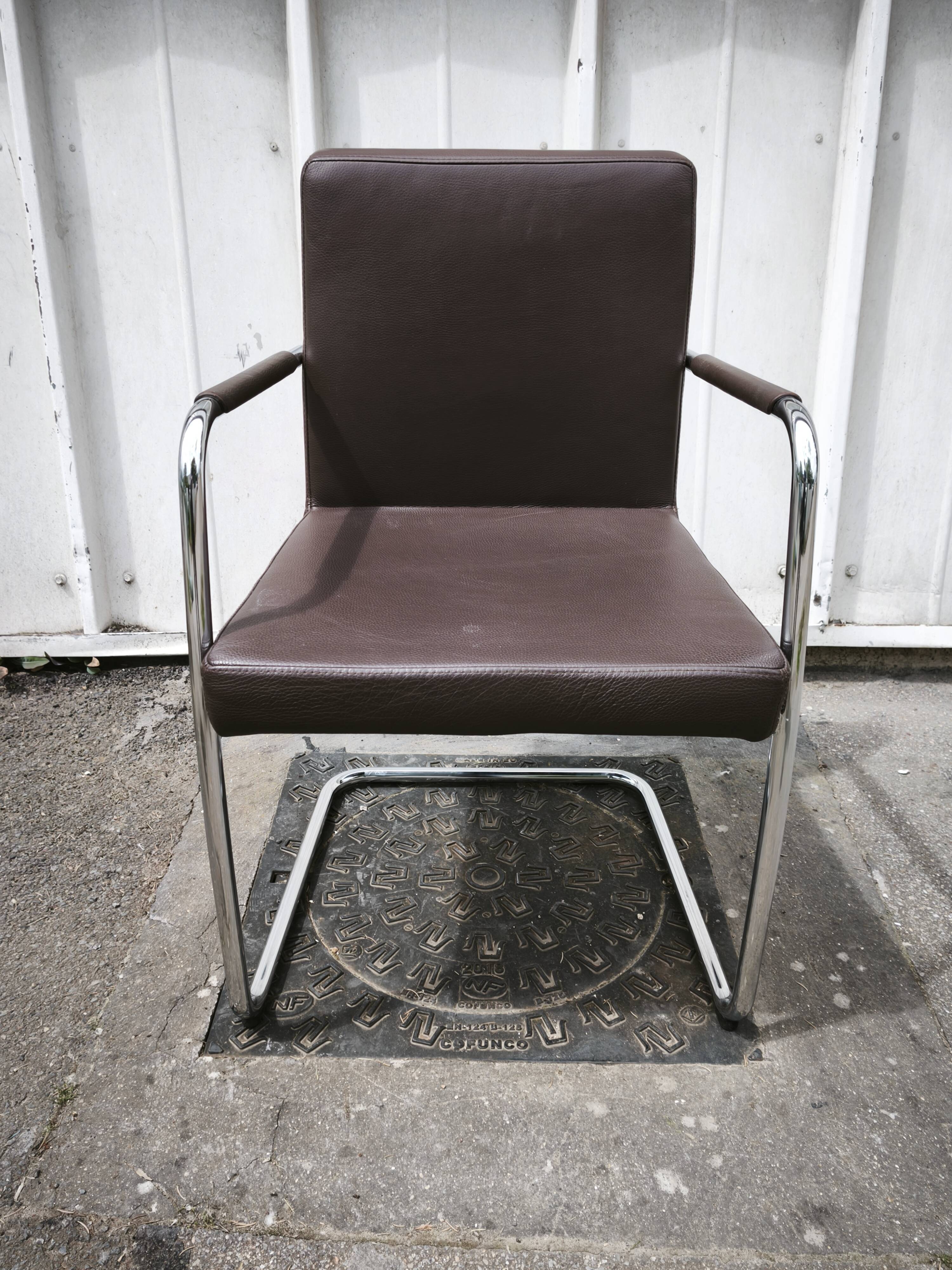 Set of 6 Bene office chairs.
